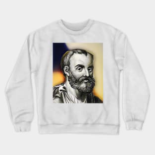 Galen yellow Portrait | Galen Artwork 11 Crewneck Sweatshirt